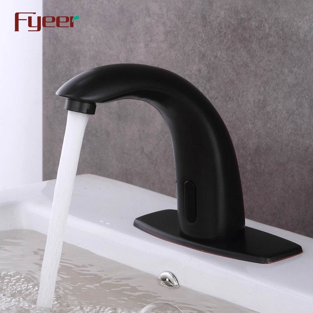 Fyeer Oil Rubbered Bronze Automatic Sensor Tap for Cold Water