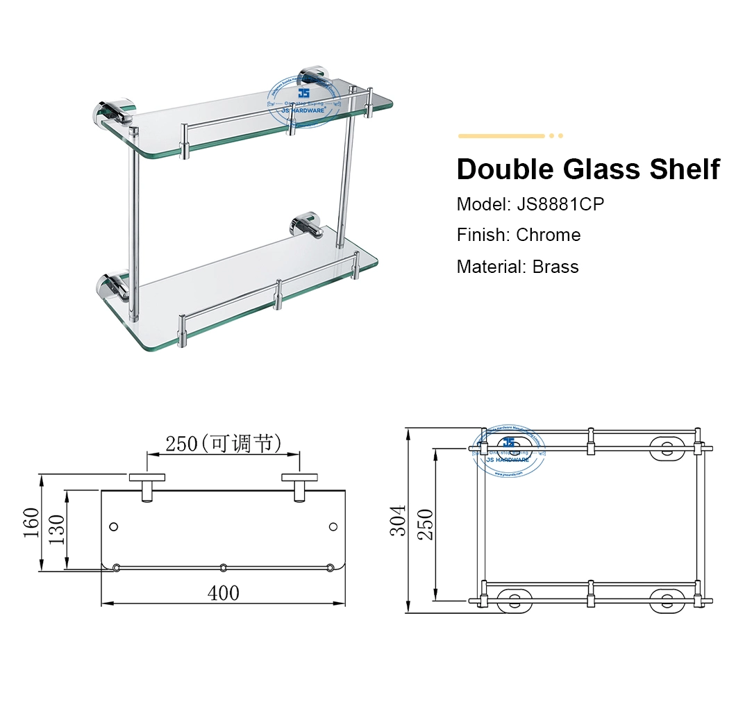 Glass Shelf Sanitary Ware Bathroom Accessories Bathroom Clothes Shelf