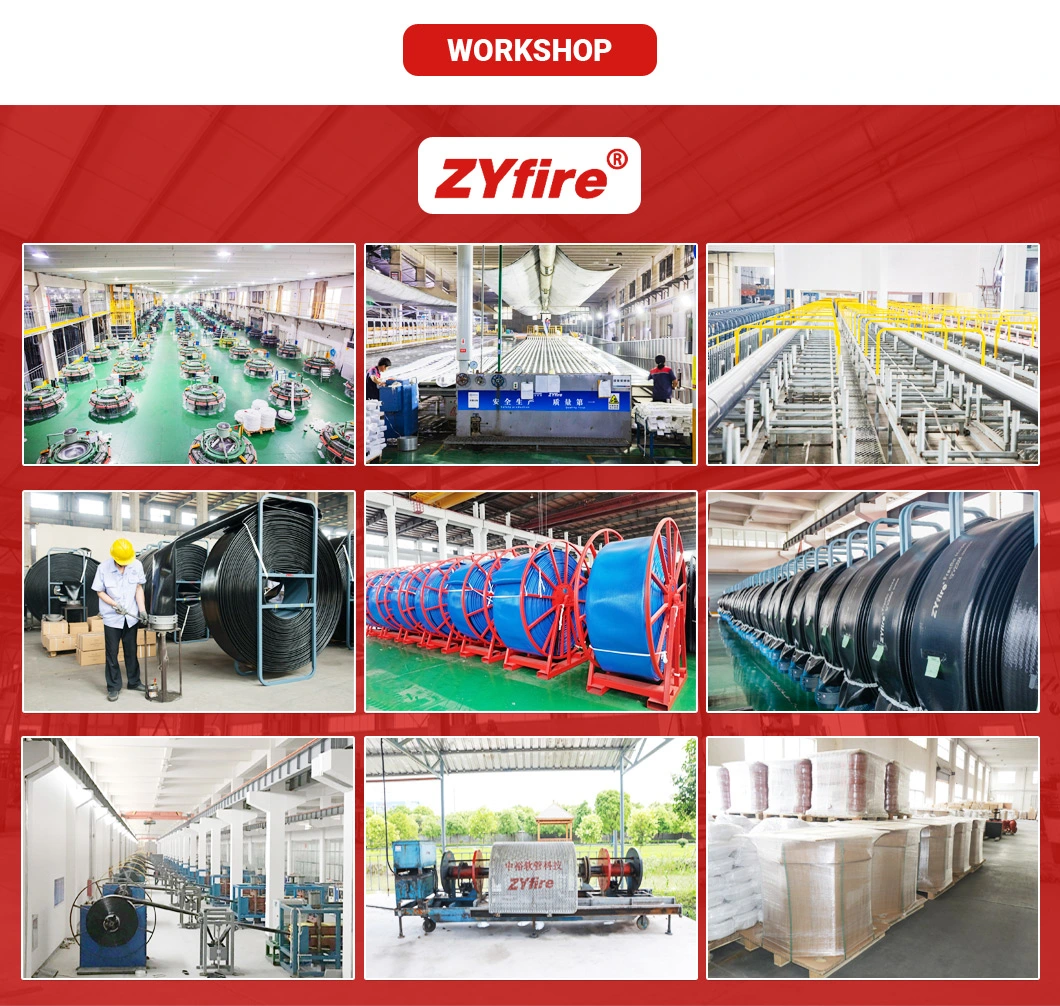 Zyfire 4/5/6/8/10 Inch PVC Flexible Shower Lay Flat Farm Irrigation Water Pump Drain Duct Hose