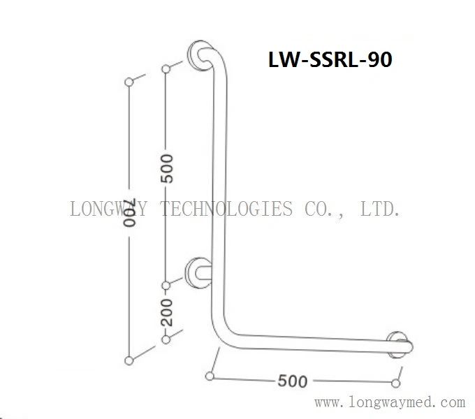 Lw-Ssrl-135 Stainless Steel Grab Rail for Bathroom Safety