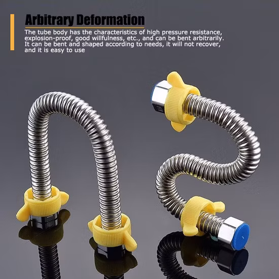 シャワージェット用のダブルステンレススチールロック付き拡張可能な金属製バスルームシャワーホース